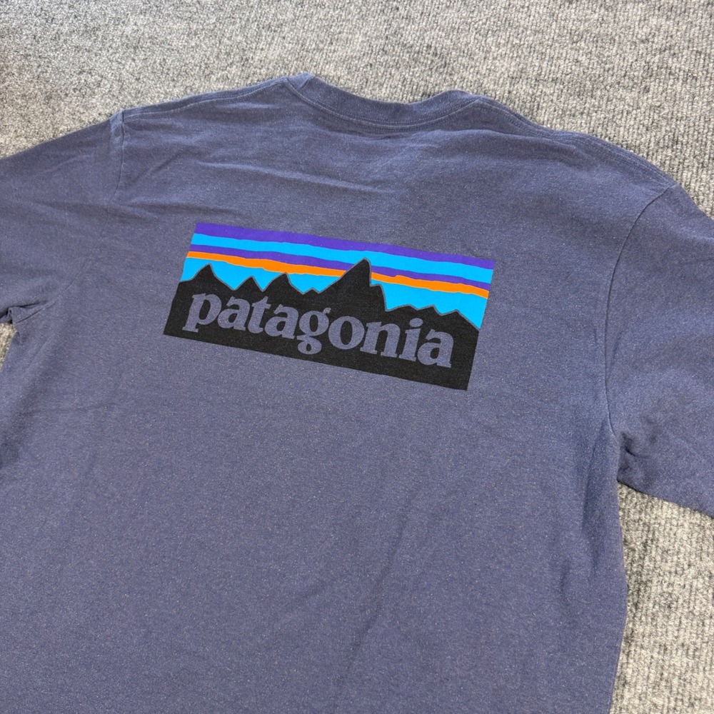 Patagonia Responsibili-Tee Recycled Cotton Blue Size Large Gorpcore